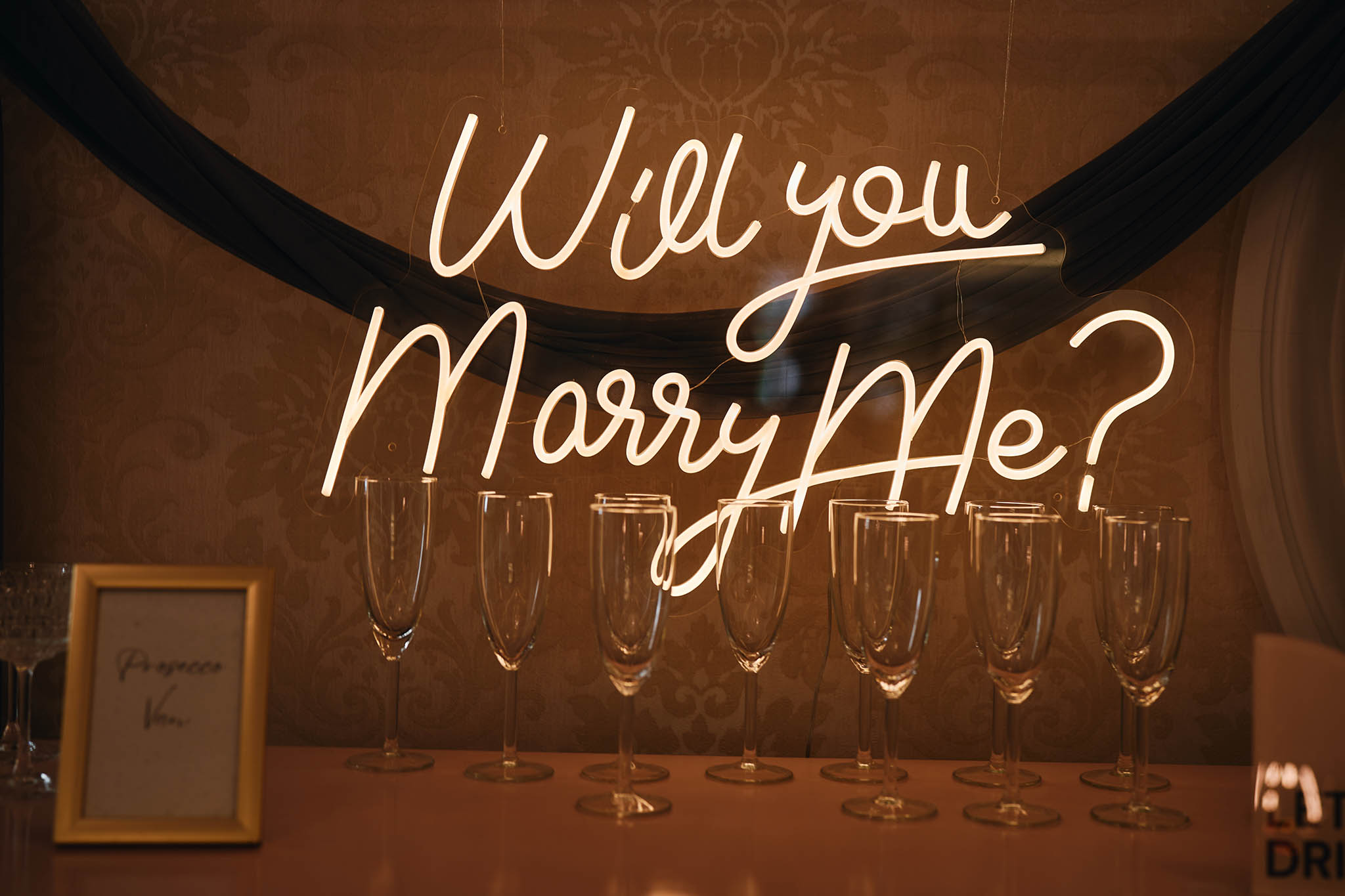 napisy led na wesele